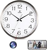 Reloj de cámara: Hidden es el requisito básico de la cámara espía. La cámara del reloj de pared siempre ha sido la mejor cámara espía oculta. La videocámara de 1920 * 1080p está integrada a las 10 en punto, que puede proporcionar un disparo de alta definición de 4030 * 3024. Ajuste manual de 180 grados. El diseño triangular cóncavo detrás de la cámara puede colgarlo en cualquier lugar. Ya sea un hogar, oficina o fábrica, es la mejor opción.