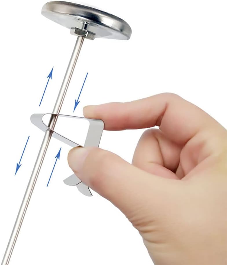 Review UUYYEO 4 Pcs Stainless Steel Thermometer Probe Clips Pot Cup Temperature Probe Clips