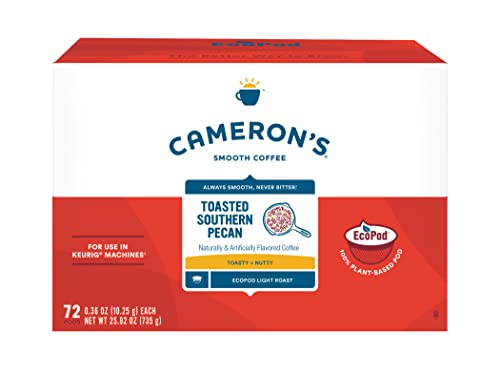 Cameron's Coffee Single Serve Pods, Toasted Southern Pecan, 72 Count (Pack of 1) by Cameron's Coffee - Used condition - US$28.60
