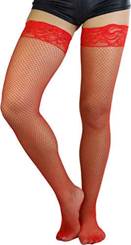 Image of ToBeInStyle Women's Timeless Backseam Fishnet Stocking