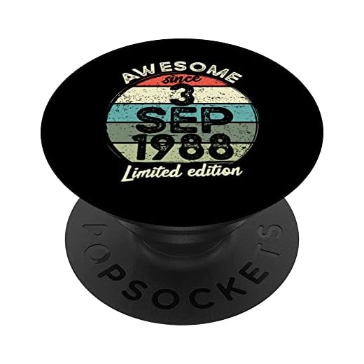 Camiseta de cumpleaños de 35 años, 3 de septiembre de 1988, 35 cumpleaños PopSockets PopGrip Intercambiable