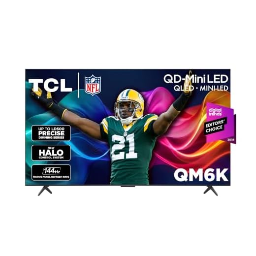 TCL 55 Inch Class QM6K Series | Mini LED QLED 4K HDR | 55QM6K, Latest Model | 120HZ-144HZ High Brightness Smart Google TV Dolby Atmos Onkyo Audio | Voice Remote Alexa Gaming Streaming Television