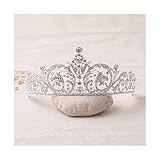  Adatto a qualsiasi occasione festiva : Questa corona regina squisita e affascinante è molto adatta per le spose o per qualsiasi occasione festiva o speciale. Indossando questa corona puoi goderti qualsiasi evento festivo, come feste da ballo, concorsi di bellezza, compleanni.