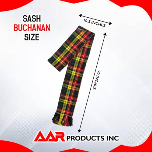 Image of AAR Womens Tartan Clan Sashes Ladies Brooch Scottish Highland - 90 x 10.5 Inches