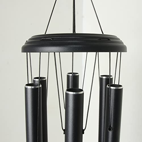 Wind Chimes For Outside, Chimes Outdoor Deep Tone,32" Large Wind Chime, Memorial Wind Chimes With Hook As Gifts For Christmas, Elegant Chime For Garden Patio Black Wind Chimes, Yard, Home Decor. #TOP3