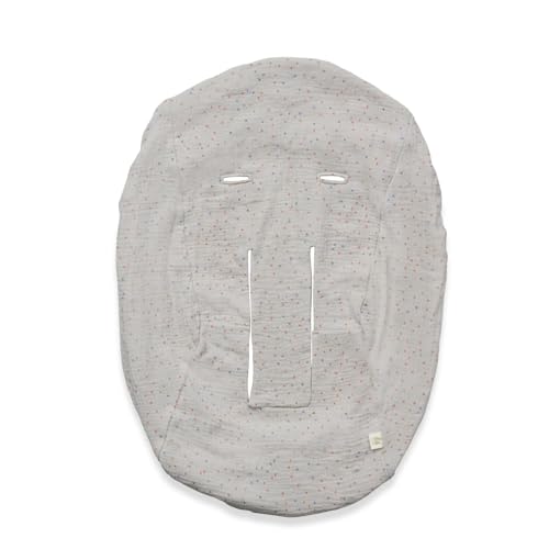 hauck Funda Protectora para Hamaca Bebé - Cubierta Mecedora Compatible con Alpha Bouncer Premium Alpha Bouncer Deluxe Alpha Bouncer 2 en 1 - Algodón Transpirable 85 cm x 74 cm cm - Beige Dots