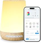 Baby Sound Machine, Momcozy White Noise Machine for Baby Sleeping with Night Light, Toddler Sleep Trainer with 34 Soothing Sounds, Timer, App Remote Control, Personal Sleep Routine(Wood Grain)