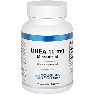 Douglas Laboratories DHEA 10 mg Capsules - Micronized - Supports Hormone Balance, Immunity, Brain, Bone Health & Metabolism* - Non-GMO - 100 Vegetarian Capsules
