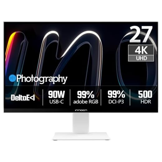 INNOCN 27" 4K 120Hz HDR500 USB-C 90W Monitor for MacBook/Mac mini - 16:9 IPS, DeltaE＜1, DP1.4, HDMI 2.1, Pivot Stand, CB27U1