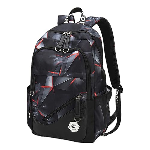 Image of Bansusu Laser-Pint Childrens Backpacks for Boys Secondary School Bag with USB Charger, Primary Elementary Boys Rucksack