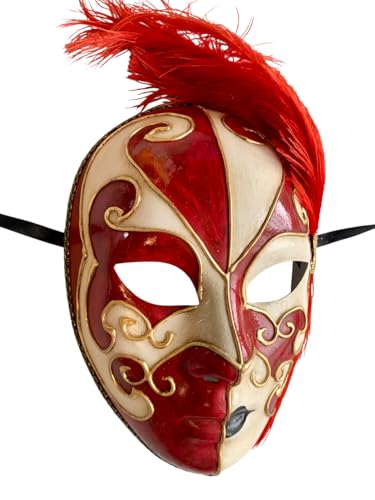 Lannakind Venezianische Maske Gesichtsmaske Volto Damen Karneval Ballmaske Maskerade Wand-Deko