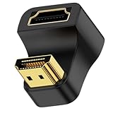 TECKEEN Adaptador em forma de U 8K HDMI macho para HDMI fêmea para câmera, laptop, tablet, HDTV, projetor