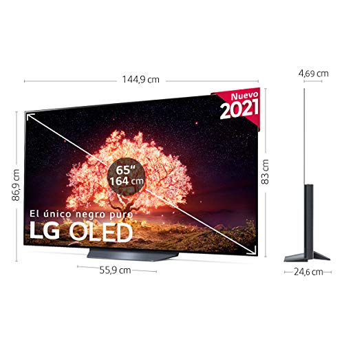 LG-OLED-OLED65B1-ALEXA-2021-Smart-TV-4K-UHD-164-cm-65-con-Inteligencia-Artificial-Procesador-Inteligente-7-Gen4-Deep-Learning-100-HDR-Dolby-ATMOS-HDMI-21-USB-20-Bluetooth-50-WiFi