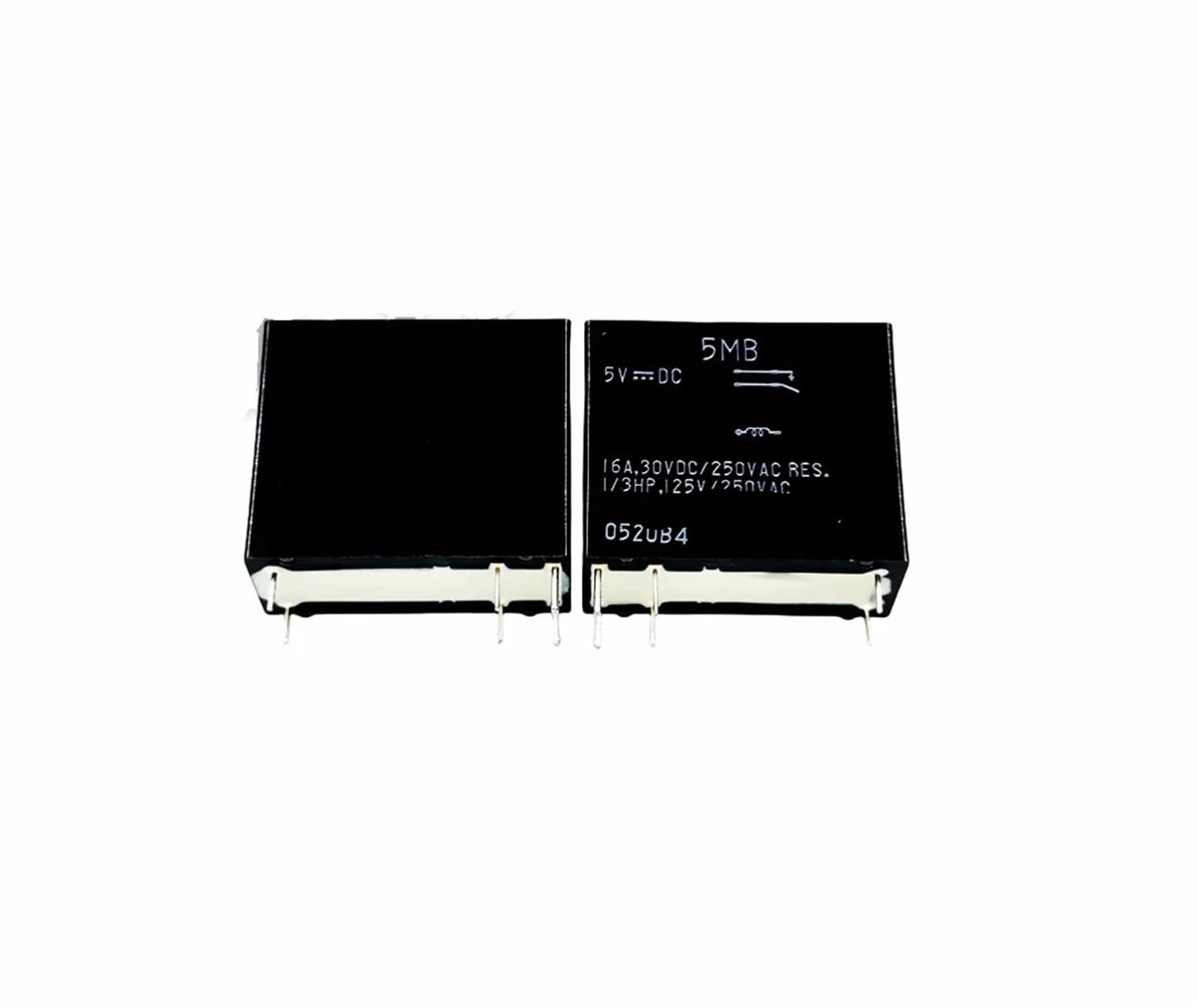 Relais 4 broches VSB-5MB 5V CC 16A, composant de precision stable