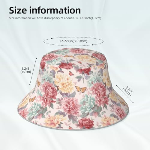 Image of Bucket Hat Double-Side-Wear Reversible Sun Hat Beach Travel Hiking for Women Men