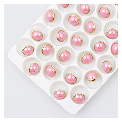 Boutons De Perles De Couture En Métal 20 Pcs Boutons De Strass À La Main À La Main Mélangez Les Boutons Décoratifs De Couleur (Color : Pink, Size : 10mm) Cover