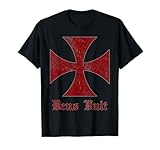 Deus Vult Templar Templar Helmet Holy Cross T-Shirt