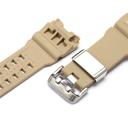 Image of Resin Replacement Watch Band Compatible with Casio GWG1000 GWG-1000GB Men's Sport Waterproof Watch Strap