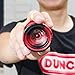 Duncan Toys Roadrunner Yo-Yo, Unresponsive Expert Level Yo-Yo, Concave Bearing and Aluminum Body, Black with Red Splash