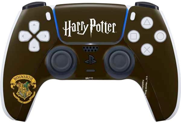 Skinit Decal Gaming Skin Compatible with PS5 Controller - Officially Licensed Wizarding World Harry Potter Slytherin House Crest Design