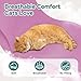 Pawfun Self-Adhesive Cat Grooming Wrap, Cozy Cat Wrap for Cutting Nails, Breathable Anti-Scratch Cats Swaddle Bag for Brushing, Ear Cleaning, Dental Care, Medication, Injections,Pinkish Purple S
