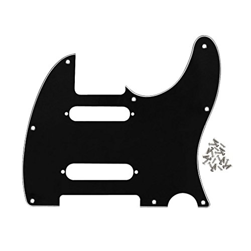 IKN Plaque à gratter avant pour guitare 8 trous SS Pickguard avec vis de montage pour style Tele Nashville standard, 3… - Les Beatles, Paul McCartney, John Lennon, RIngo Starr, George Harrison IKN Plaque à gratter avant pour guitare 8 trous SS Pickguard avec vis de montage pour style Tele Nashville standard, 3…