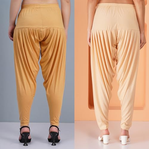 Image of Buy That Trendz Women's Viscose Dhoti Patiyala Salwar Harem Bottoms Pants