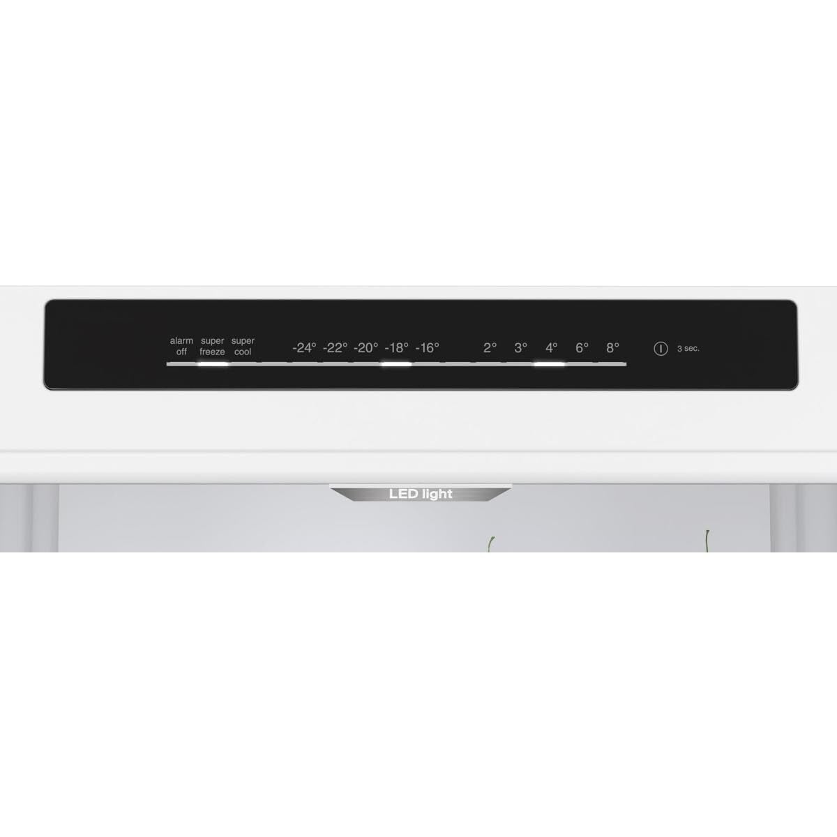 Bosch Serie 4 Kühl-Gefrier-Kombination 203 x 60 cm NoFrost KGN392WCF | VitaFresh XXL Frischesystem hält Obst und Gemüse länger knackig, LED-Beleuchtung, zwei getrennte Kühlkreisläufe, SuperKühlen