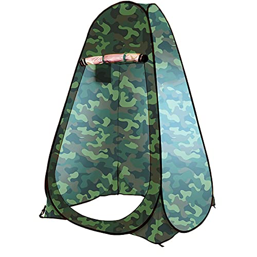 Carpa de ducha pop-up para privacidad en el exterior con lona de camuflaje