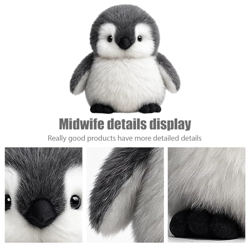 JazRvr Pinguin Kuscheltier, Weiches Stofftier Für Kinder, Süßer Pinguin Plüschtier 20 cm, Babys Und Kinder, Ideal Als Erster Spielbegleiter Und Dekoration
