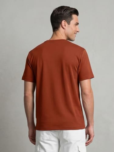 Image of Nobero 100% Cotton T Shirts for Men Stylish | Regular Fit | Graphic Printed T Shirts for Men 180 GSM Combed Cotton | Round Neck Half Sleeve