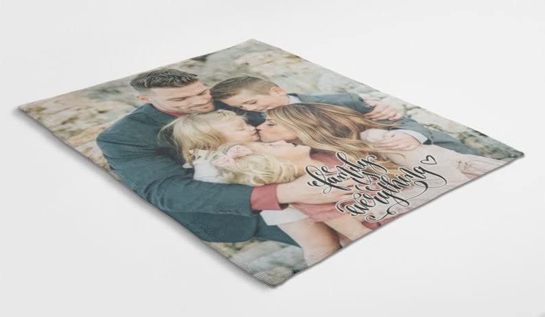 Couverture flanelle photo personnalisée 180x200cm plaid polaire personnalisé grand canapé lit