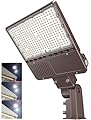 OPENLUX UL DLC Listed LED Parking Lot Light 200W 160W 120W Adjustable with Photocell 30000LM LED Shoebox Pole Flood Lights Slip Fitter Mount 5000K IP65 for Outdoor Commercial Industry