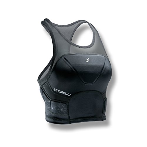 Storelli BodyShield Damen-Kurzshirt | Gepolsterte Torwart-Basisschicht | Verbesserter Brust- und Rippenschutz Cover