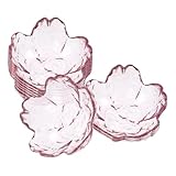 Milisten 10 Stück Glasschalen in Blumenform 90ml Kleine Gewürzschalen aus Glas zum Servieren von Dips Sojasaucen und Snacks für Küche Party und Outdoor