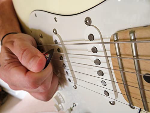 12 X Classic Albums Guitar Pick Set. Guitar Plectrums For Every Guitarist. Double Sided Printing. Picks Sized 0.46, 0.71, 0.81, 0.88, 0.96 And 1.2 Mm Included (Set 1) #TOP7