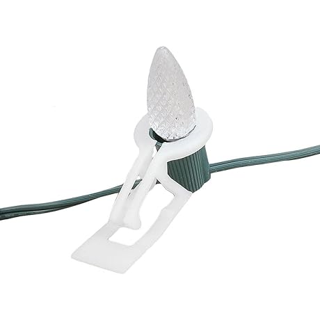 Novelty Lights C7 Tuff Flex Christmas Light Clips: Keep your Christmas lights shining brightly
