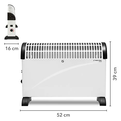 TROTEC Konvektor Heizung TCH 20 E- Heizleistung 750 W/ 1250 W/ 2000 W- Elektro Heizkörper-6