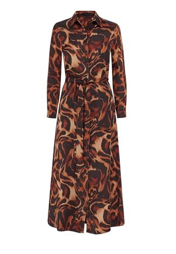 Denny Rose Vestido, Marrón Leopard, s