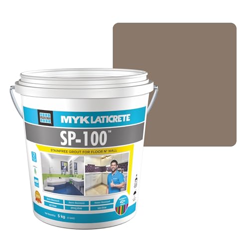 Image of MYK LATICRETE SP-100 Premium Epoxy Grout (27-Hemp, 5KG)-Stain & Germ Resistant & Water-Resistant-Food Grade CFTRI Certified Epoxy-Grout-Home, Kitchen & Bathroom-Floor & Wall Tile Joints