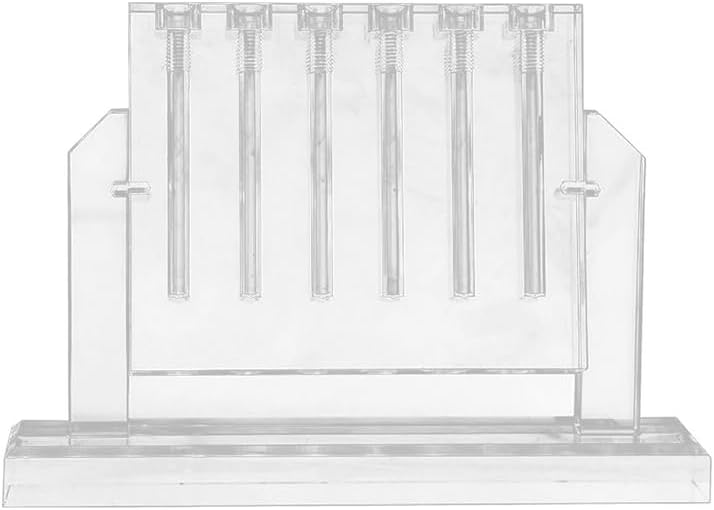 VIGAN Acrylic Automobile Oil Quality Comparator Can Flip Comparer Transmission Oil Viscosity Tester Demo Stand Test Tool Glass (6 Hole)