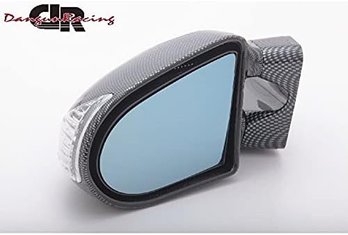 SuperSportMirror JTCミラー LED カーボンルック ミラー面手動調整 右