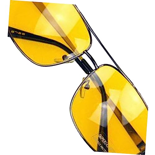 BESPORTBLE Metal Frame Polarized Night Driving Sunglasses Protection Reflective Lens Lightweight Design for Outdoor Use for Men and Women3