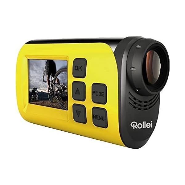Rollei 40263 Actioncam S-30 WiFi (Action-, Sport- und Helmkamera mit Full HD Video-Auflösung) Gelb