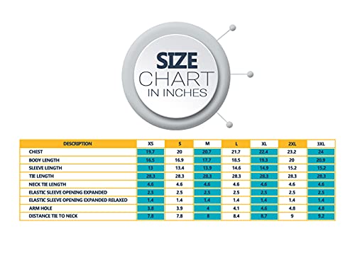 EZGOODZ Vestidos de isolamento descartáveis médios, pacote com 5 vestidos descartáveis brancos com m