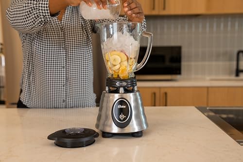 Oster Classic Series Heritage Blender with 6-Cup Glass Jar, 1000W Power, Stainless Steel Countertop Kitchen Blender image 6