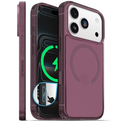 Image of OtterBox iPhone 17 Pro - Symmetry Series Slim MagSafe Case - Purple Mystery | 3X Military Drop Protection - Slim Pocket-Friendly - Raised Edges - Anchor Points - Camera Control - Non-Retail Packaging