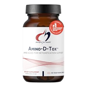 Designs for Health Amino-D-Tox – Amino Acid Detox + Liver Cleanse Support – Supplement Blend with Glycine, Calcium D Glucarate, NAC + More – Non-GMO + BPA Free Glass Bottle (90 Capsules)