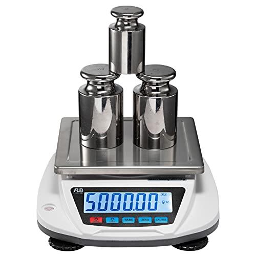 Lab Scale 0.01gx 5000g – Precision Analytical Scale DWT Unit Digital Jewelry Golden Scales, Scientific Scales, Industrial Weighing and Counting, 0.01g Accuracy