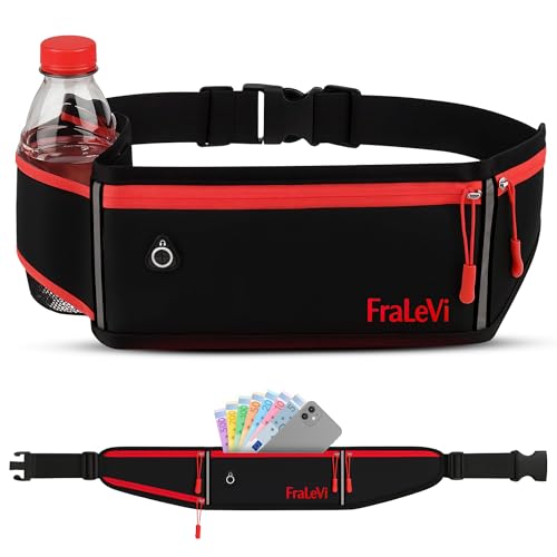 FraLeVi Riñonera Running - Material Impermeable - Unisex - Cinturon para Correr Deportivo - Almacenamiento Seguro - Porta Movil Running - Práctico y Funcional.